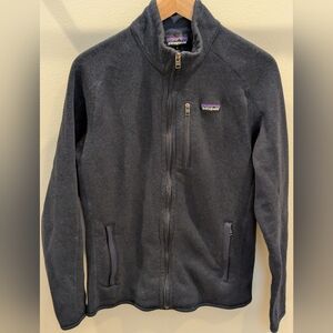 Patagonia Better Sweater Men's Size Medium Navy Blue Zip-Up Jacket